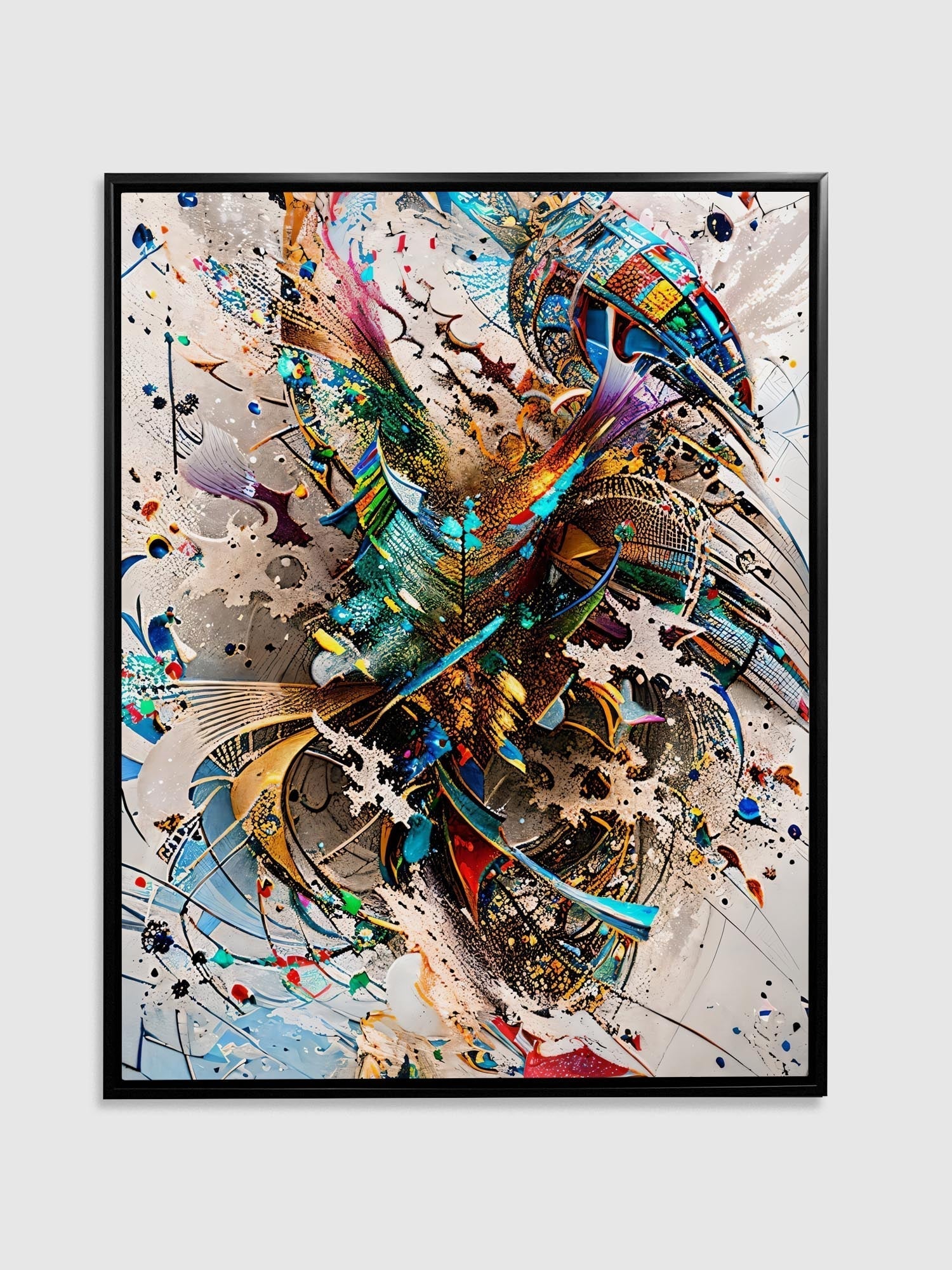 Wall Art Abstract Canvas Print 48x36-Wall Art-DECOROLALA