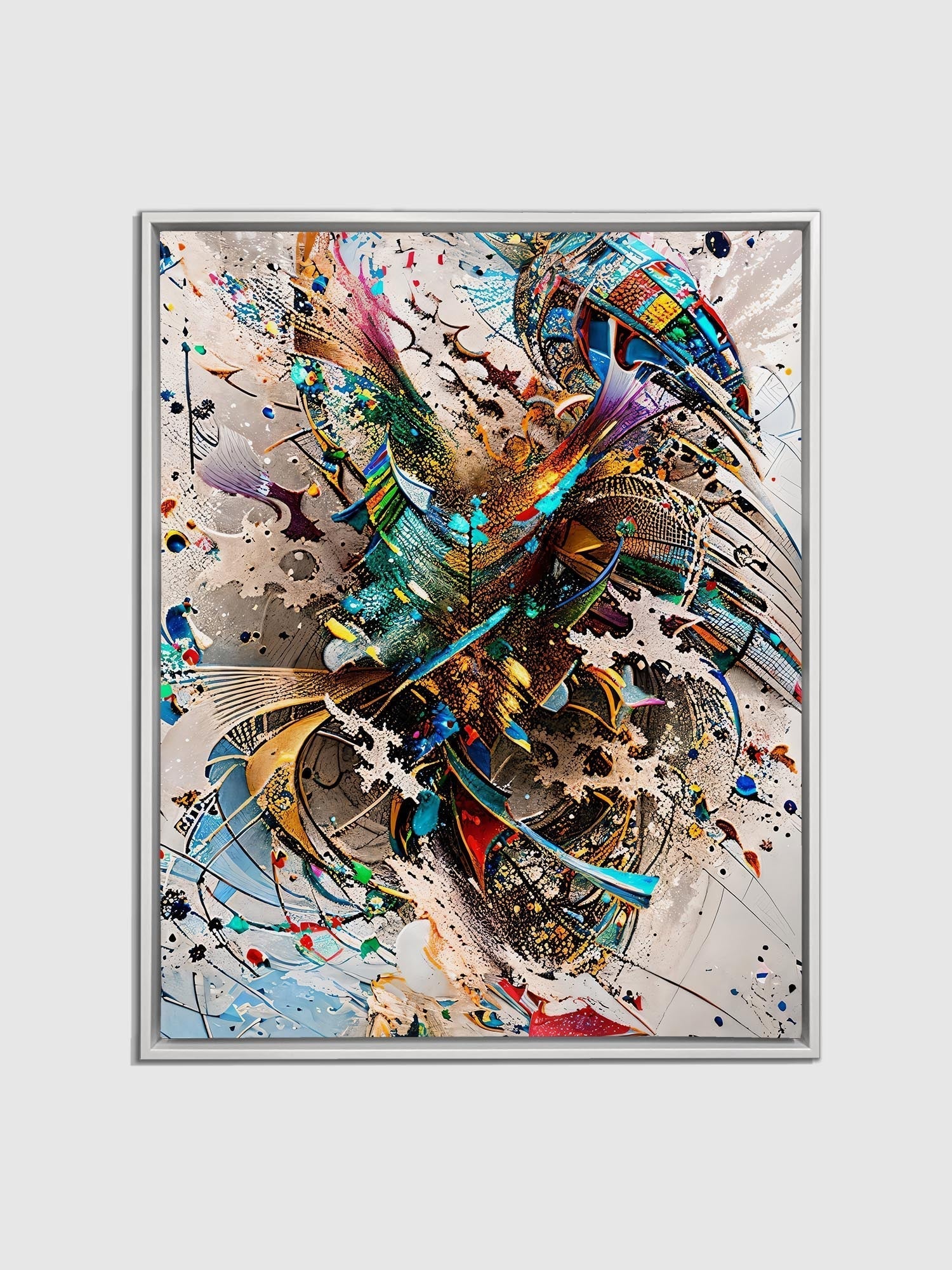 Wall Art Abstract Canvas Print 48x36-Wall Art-DECOROLALA