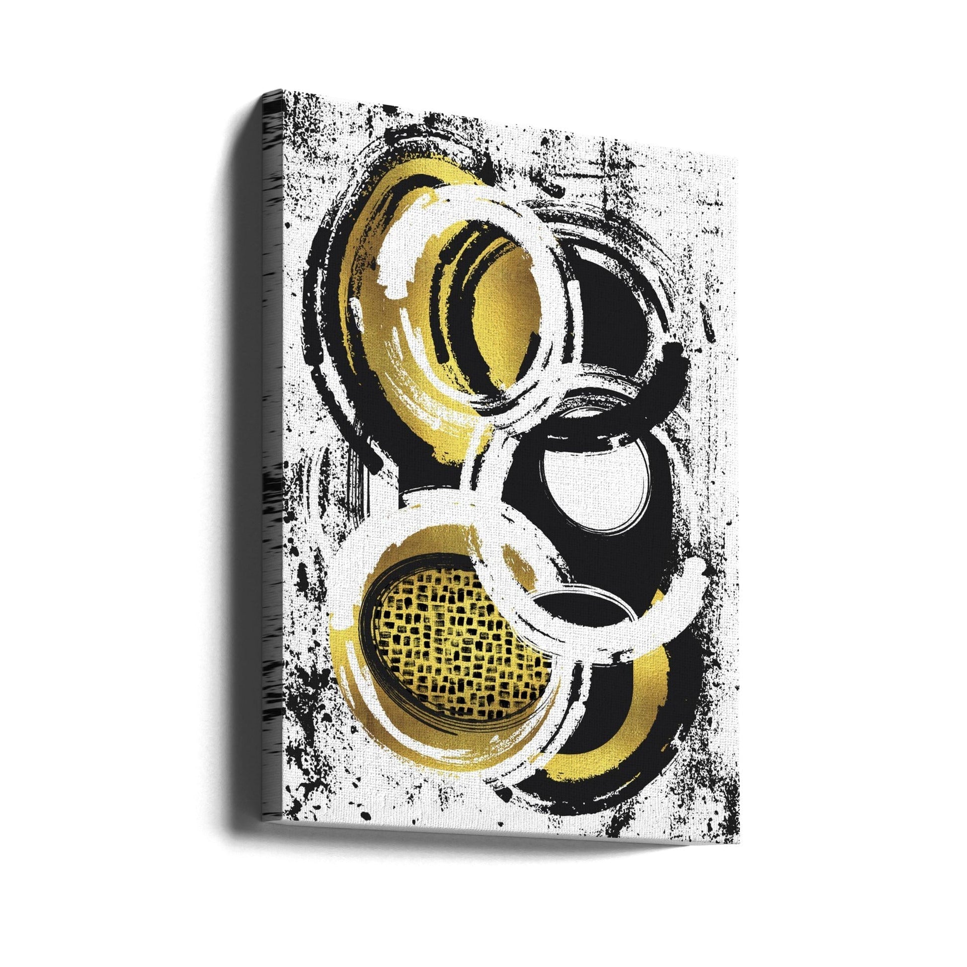 Wall Art Abstract Painting No. 2 Gold Melanie Viola-canvas-DECOROLALA