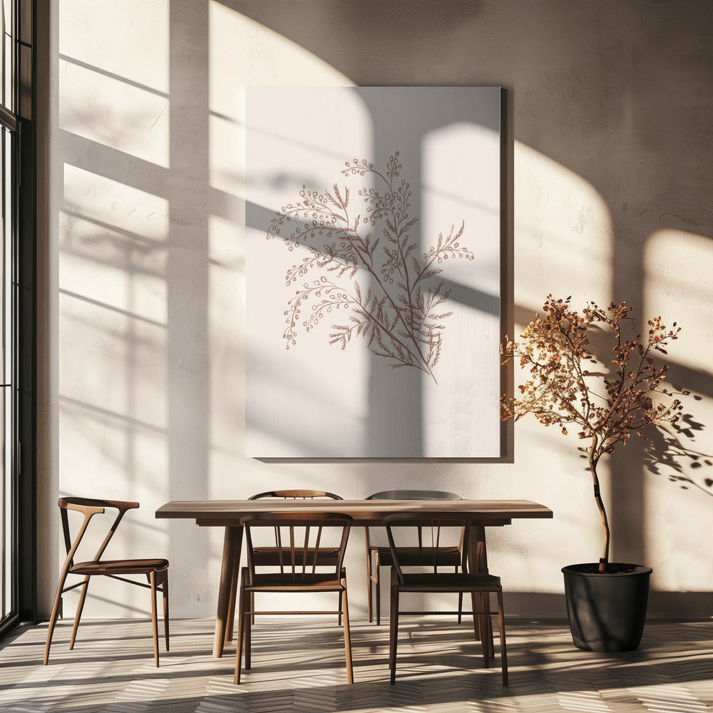 Wall Art Acacia Botanical Branch Canvas Print-Canvas Print-DECOROLALA