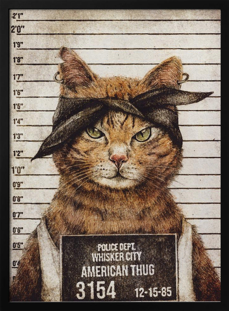 Wall Art American Thug by Mike Koubou-Canvas Print-DECOROLALA