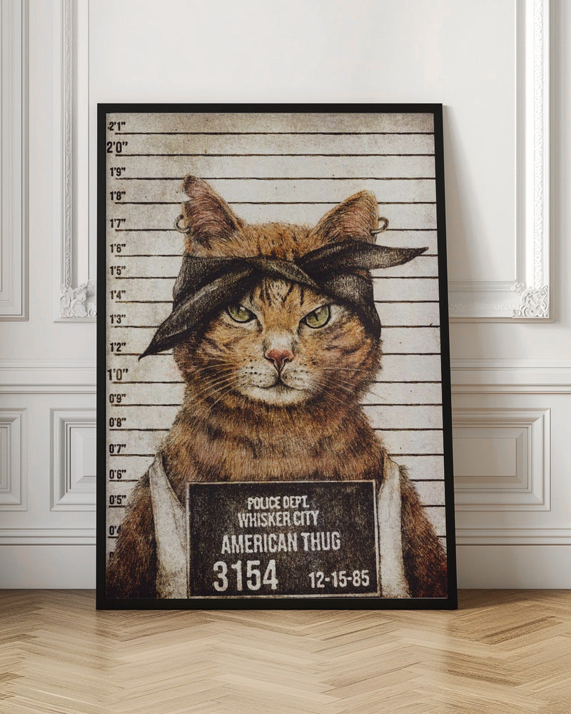 Wall Art American Thug by Mike Koubou-Canvas Print-DECOROLALA