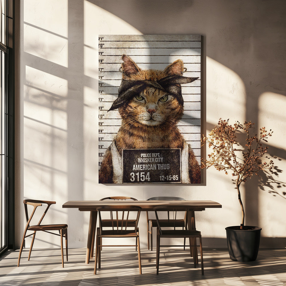 Wall Art American Thug by Mike Koubou-Canvas Print-DECOROLALA