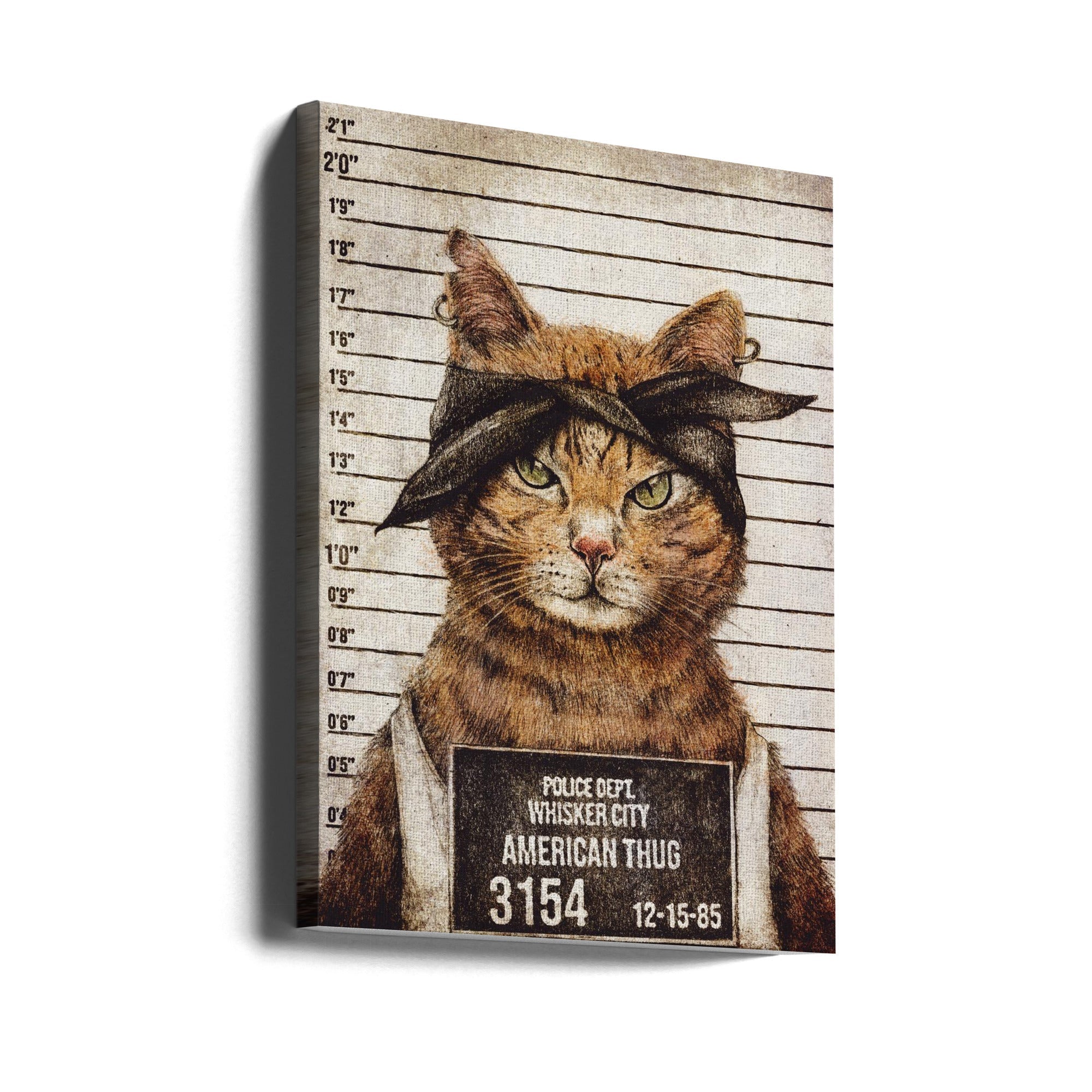 Wall Art American Thug by Mike Koubou-Canvas Print-DECOROLALA