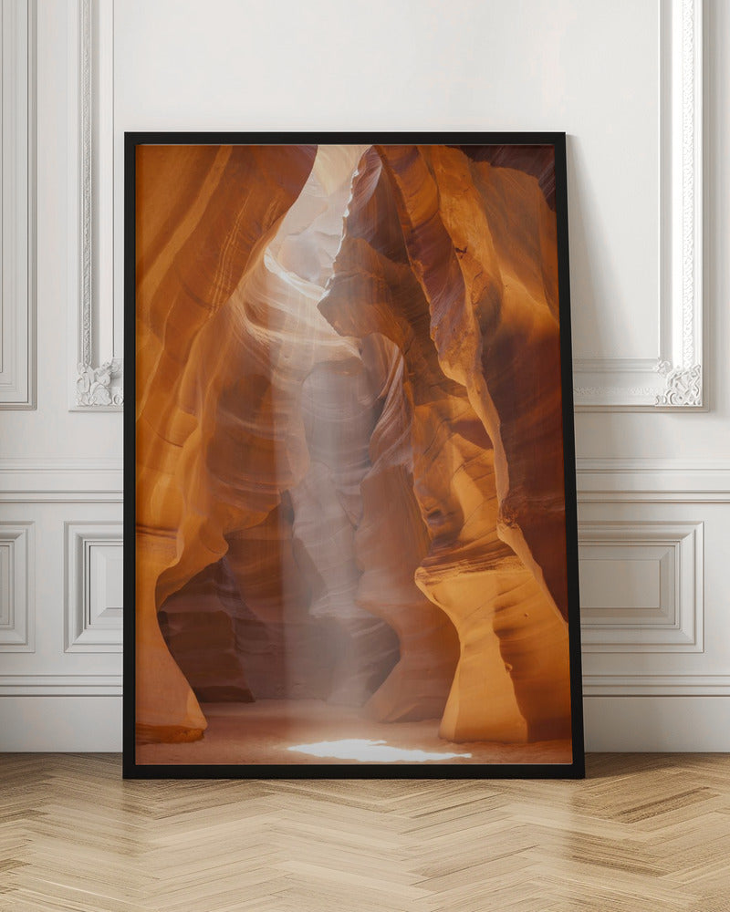 Wall Art Antelope Canyon Lightbeam by Melanie Viola-canvas-DECOROLALA