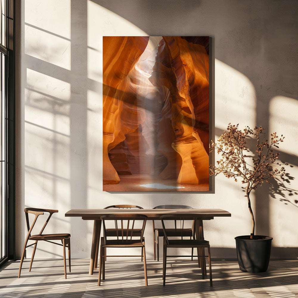 Wall Art Antelope Canyon Lightbeam by Melanie Viola-canvas-DECOROLALA