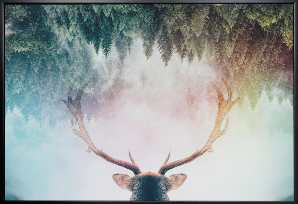 Wall Art Antler by Angyalosi Beta-canvas-DECOROLALA