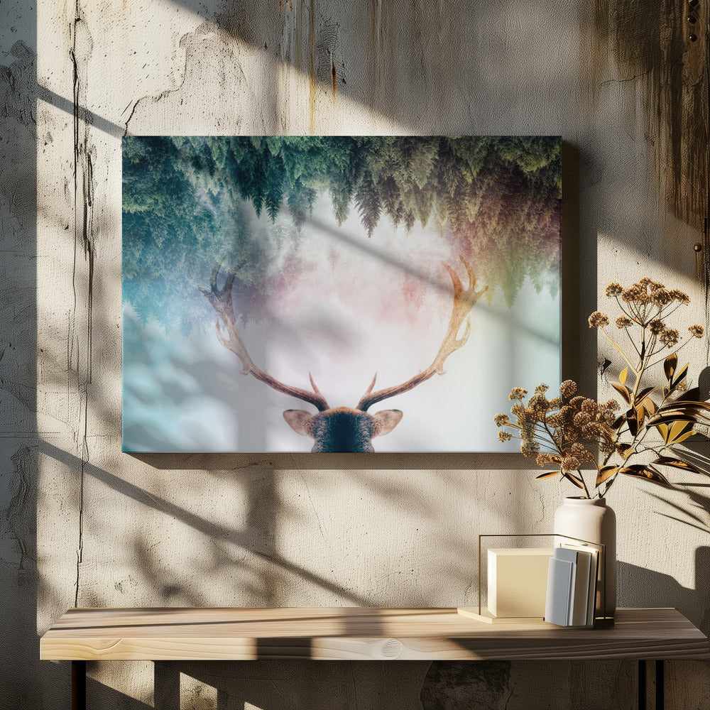 Wall Art Antler by Angyalosi Beta-canvas-DECOROLALA