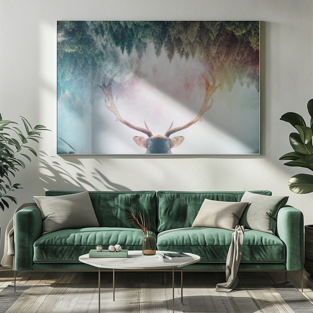 Wall Art Antler by Angyalosi Beta-canvas-DECOROLALA