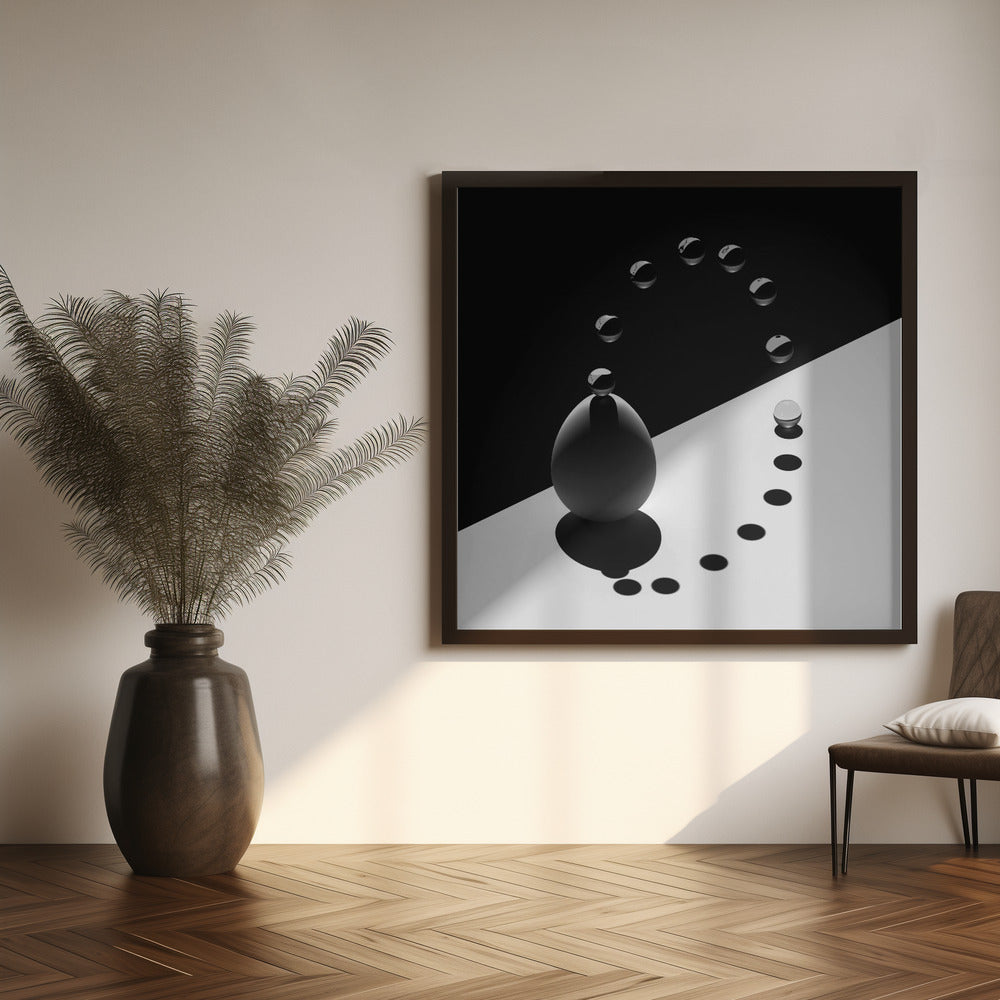 Wall Art Arch Drops Egg Canvas Print-Canvas Print-DECOROLALA