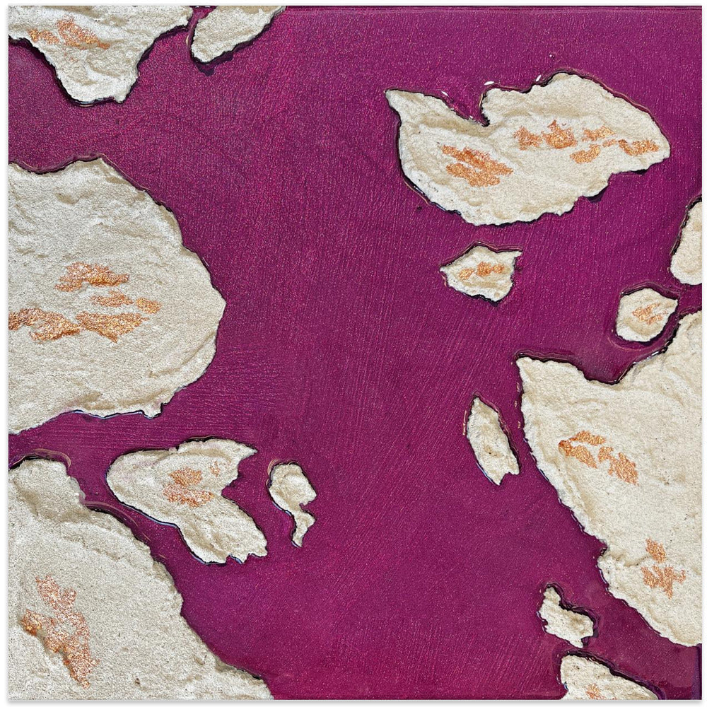Wall Art Aubergine Islands by Alyson Storms-canvas-DECOROLALA