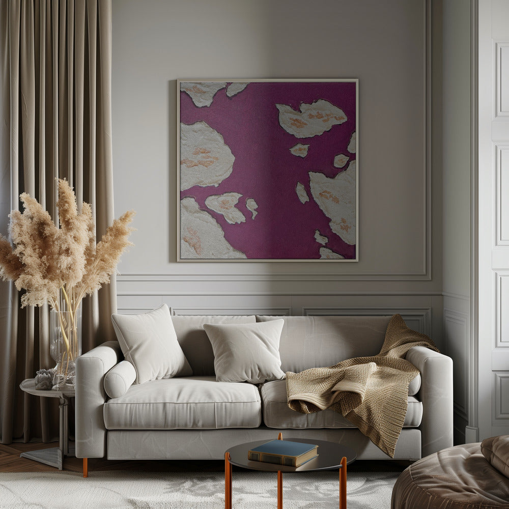 Wall Art Aubergine Islands by Alyson Storms-canvas-DECOROLALA