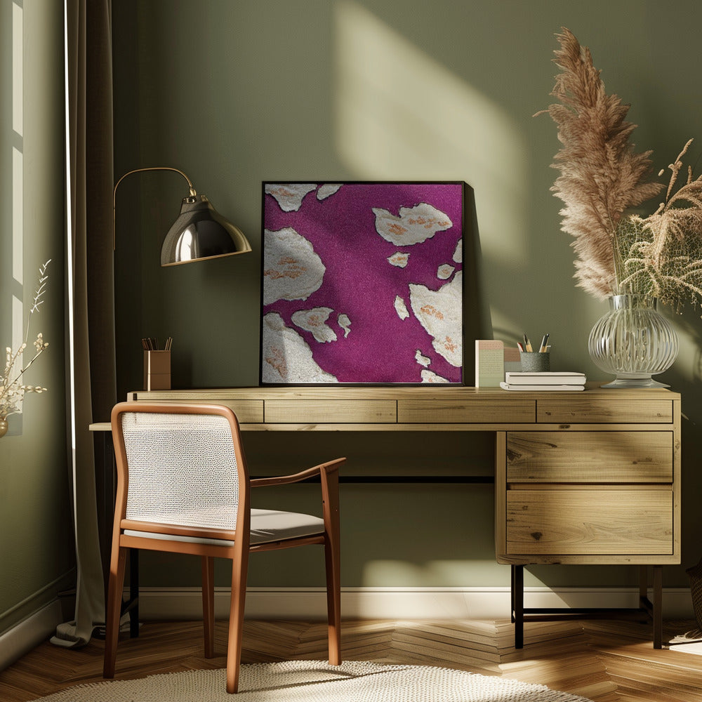 Wall Art Aubergine Islands by Alyson Storms-canvas-DECOROLALA