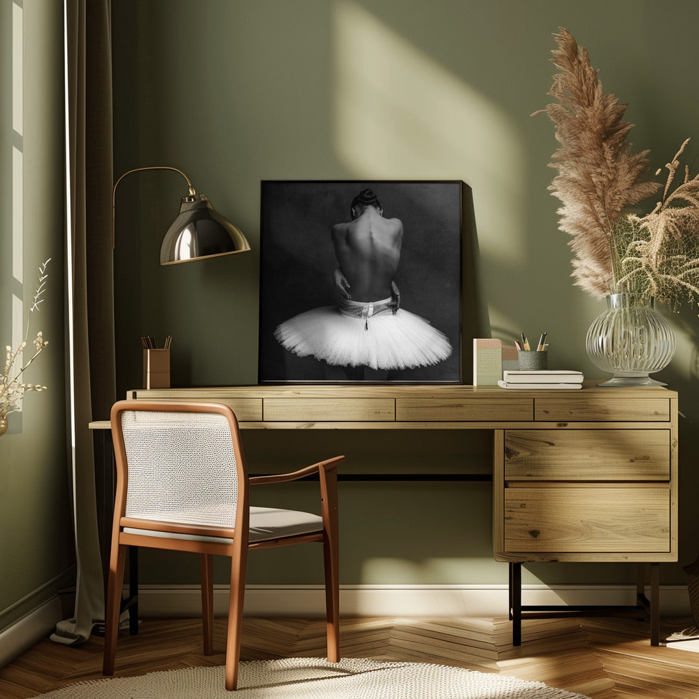 Wall Art Ballerina's Back 2 by Alexander Yakovlev-Canvas Print-DECOROLALA