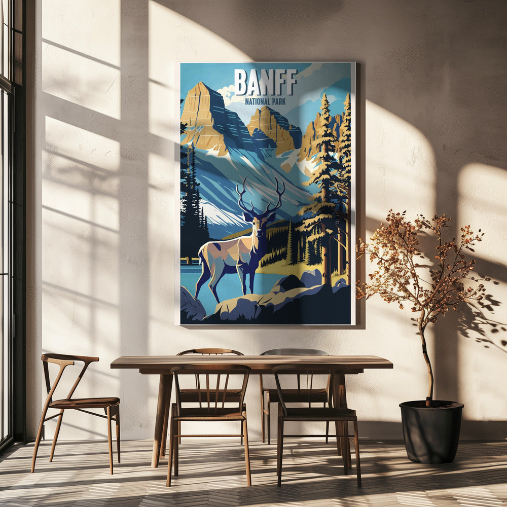 Wall Art Banff National Park by Thomas Chedeville-Canvas Print-DECOROLALA