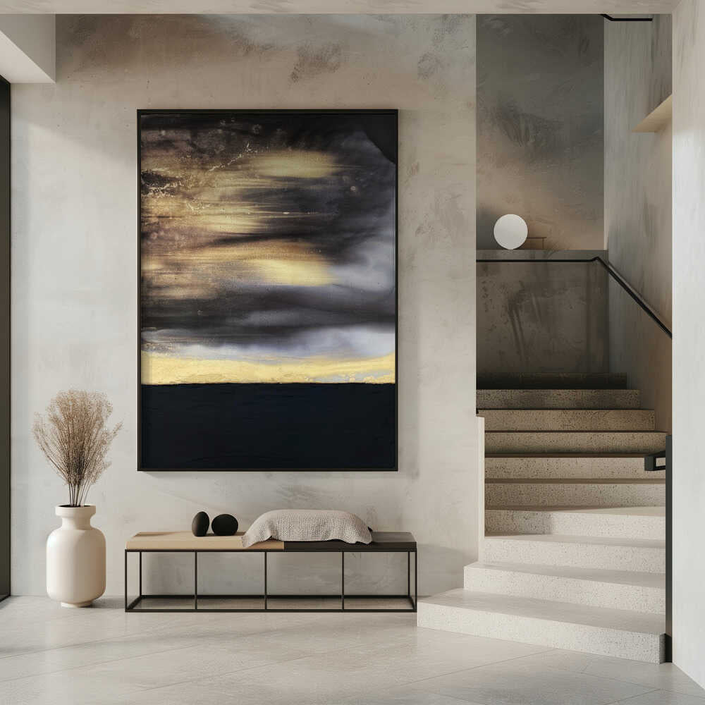 Wall Art Black and Gold by Alyson Storms-canvas prints-DECOROLALA