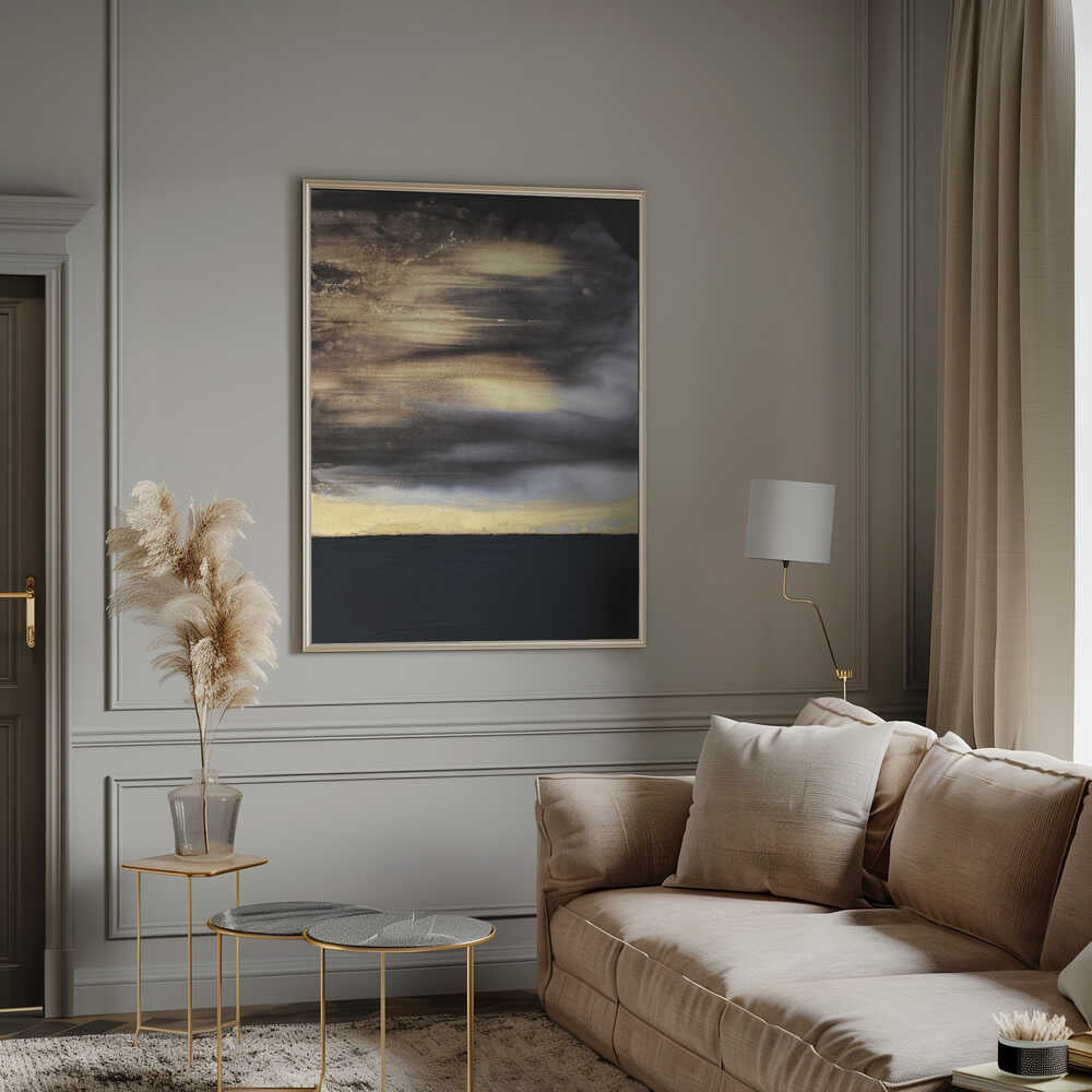 Wall Art Black and Gold by Alyson Storms-canvas prints-DECOROLALA