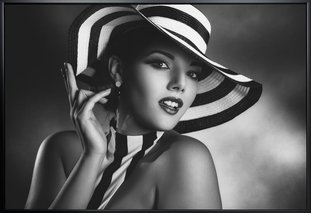 Wall Art Black and White by Peppe Tamb-Canvas Print-DECOROLALA