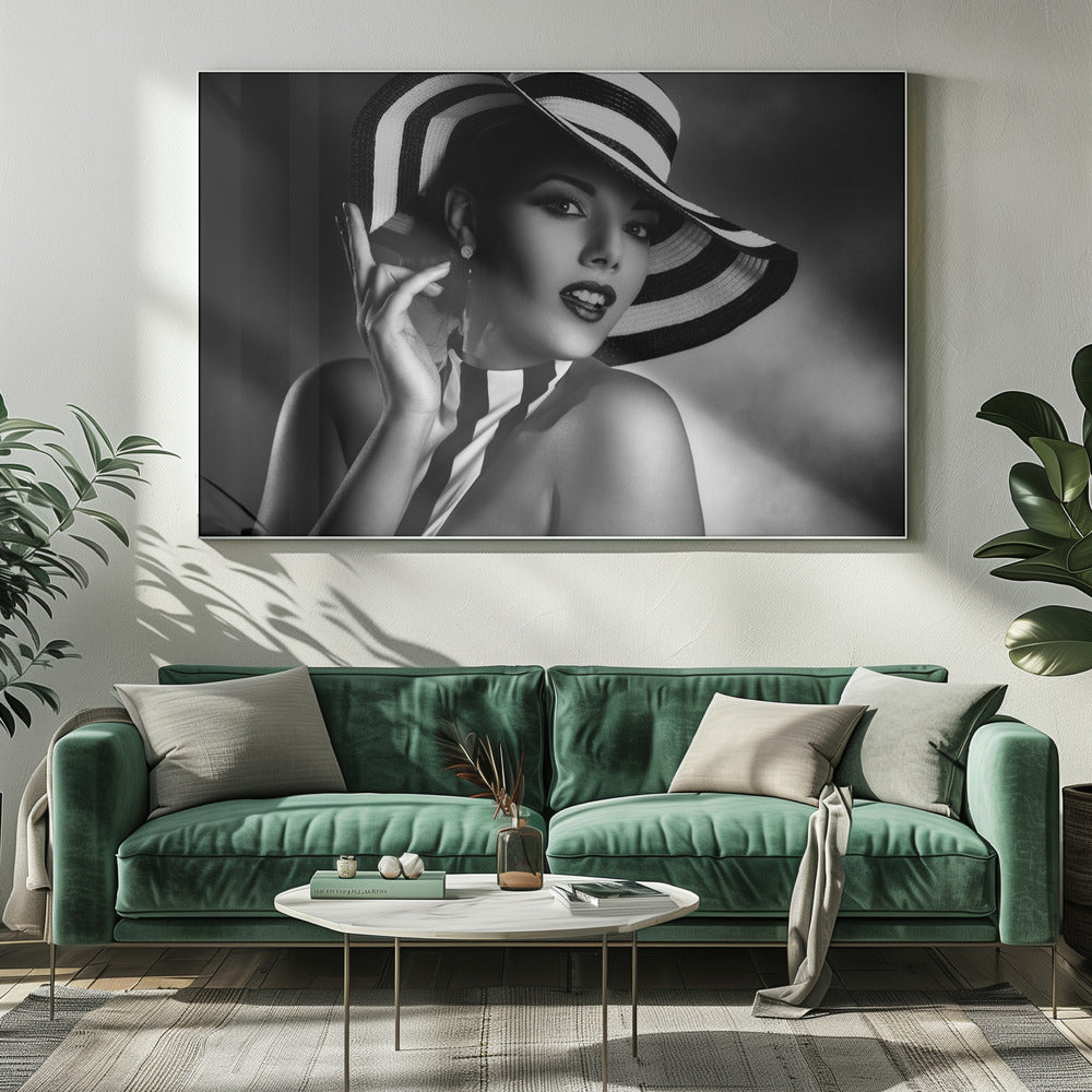 Wall Art Black and White by Peppe Tamb-Canvas Print-DECOROLALA