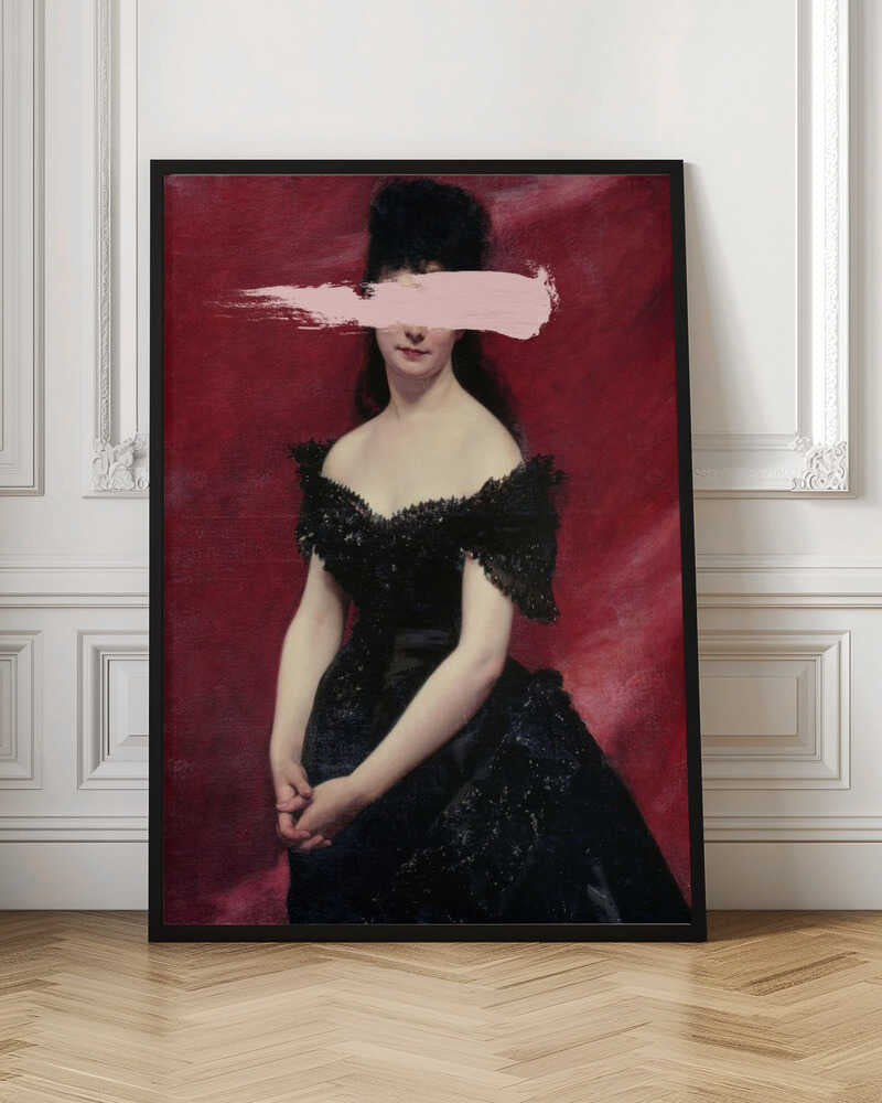 Wall Art Blackdress3 by Talitha McQueen-canvas prints-DECOROLALA