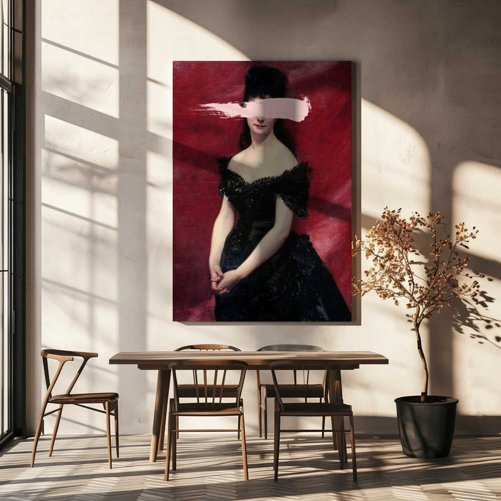 Wall Art Blackdress3 by Talitha McQueen-canvas prints-DECOROLALA
