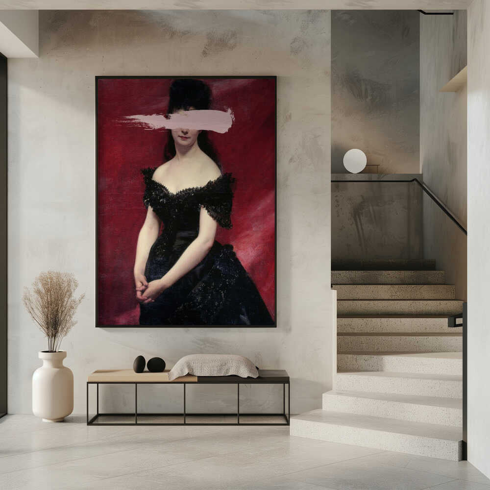 Wall Art Blackdress3 by Talitha McQueen-canvas prints-DECOROLALA