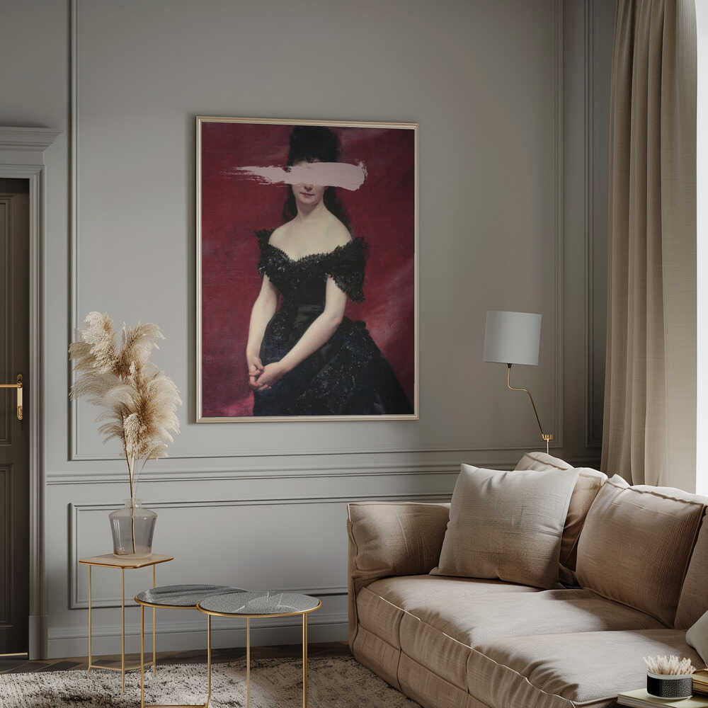 Wall Art Blackdress3 by Talitha McQueen-canvas prints-DECOROLALA
