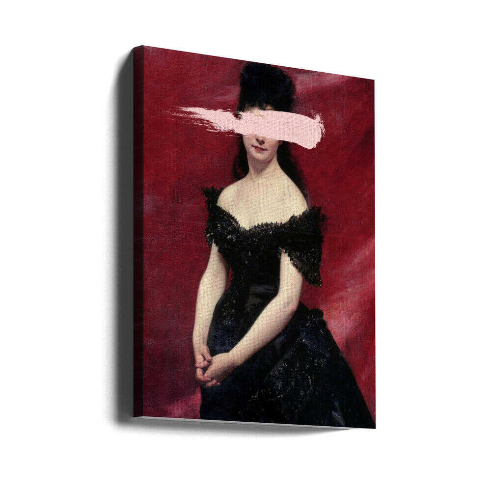 Wall Art Blackdress3 by Talitha McQueen-canvas prints-DECOROLALA