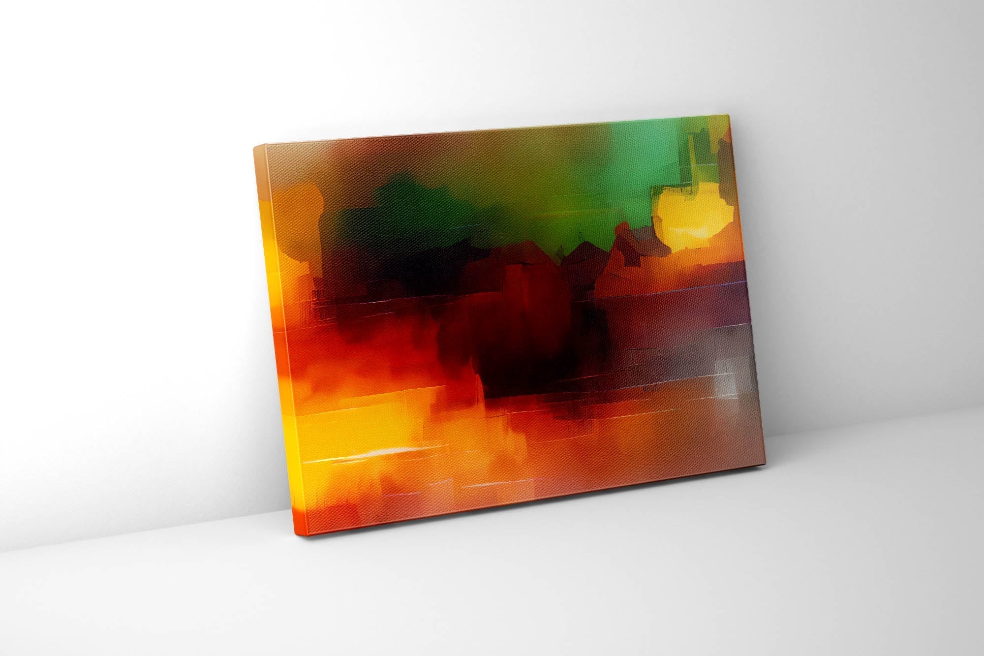Wall Art-Blurred sunset-Canvas Printed-Artwork Decor-Wall Art-DECOROLALA