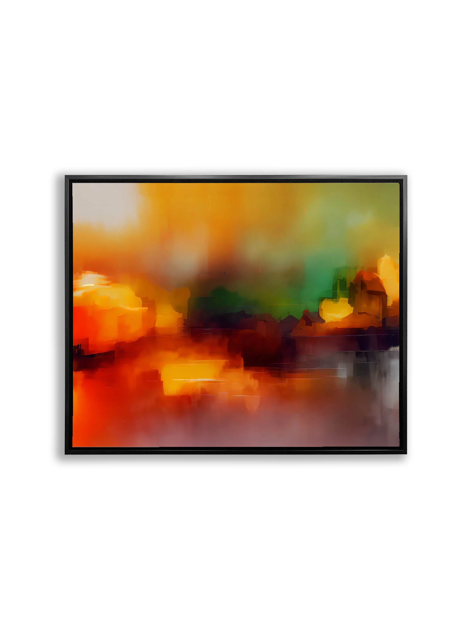 Wall Art-Blurred sunset-Canvas Printed-Artwork Decor-Wall Art-DECOROLALA