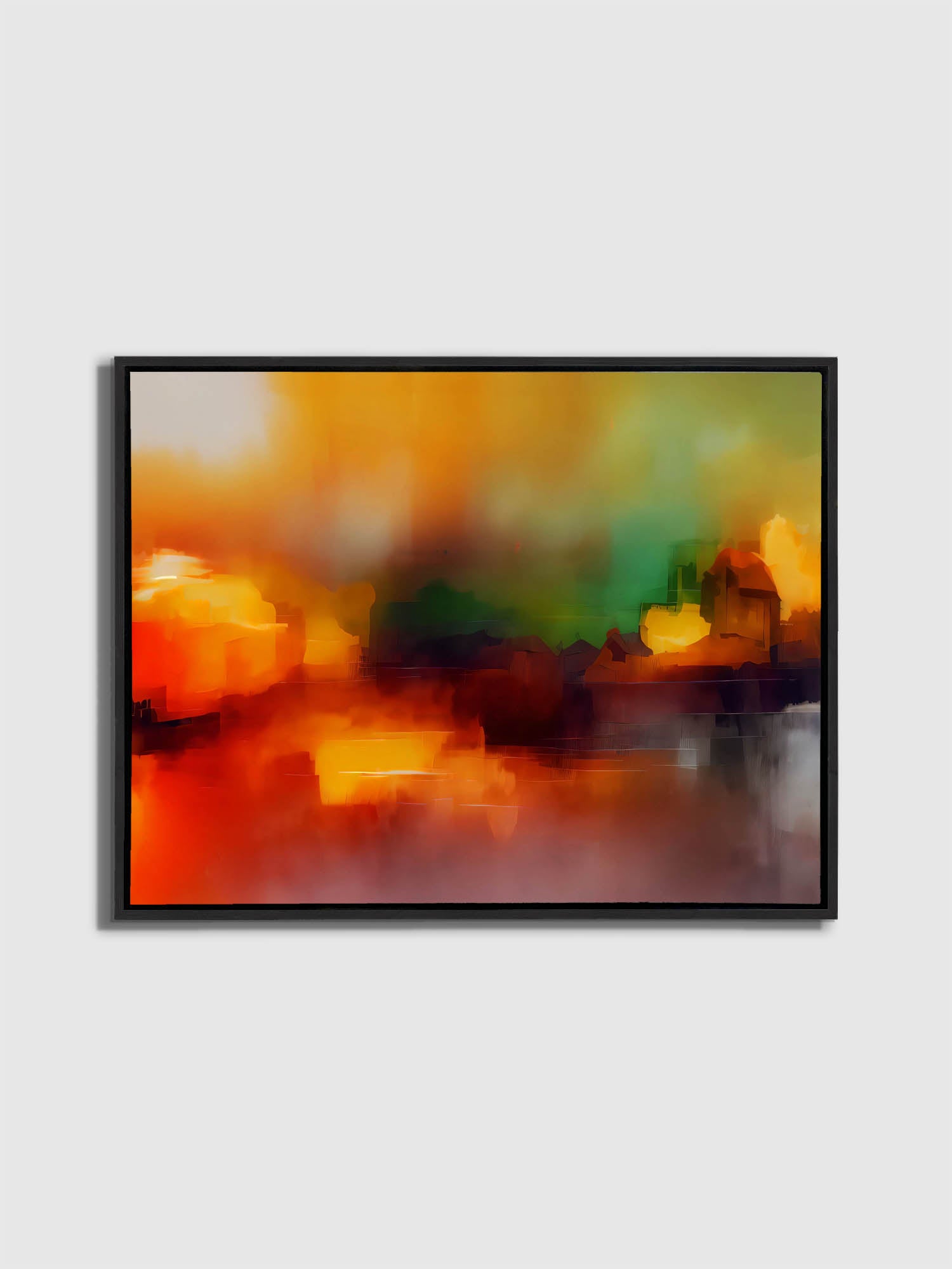 Wall Art-Blurred sunset-Canvas Printed-Artwork Decor-Wall Art-DECOROLALA