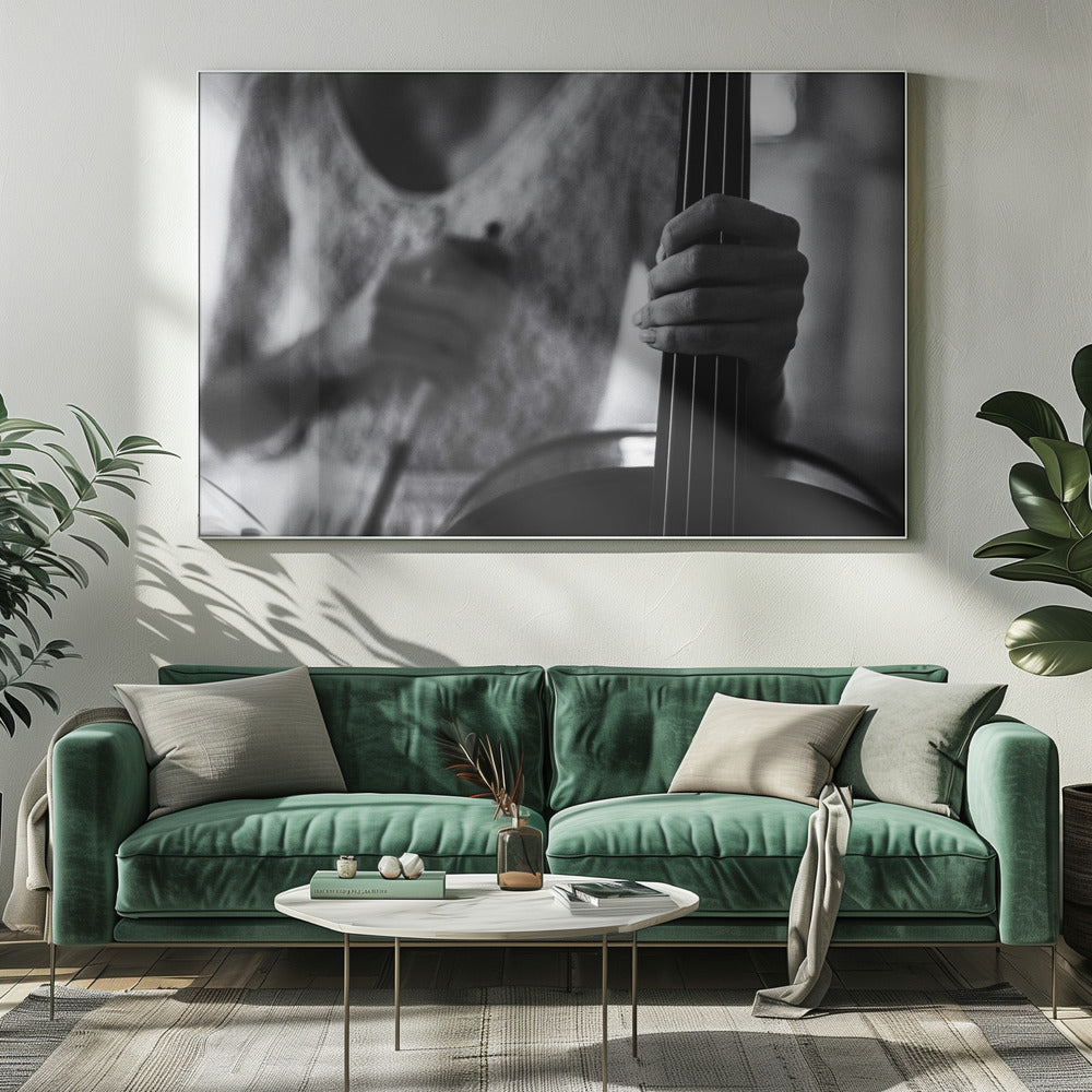 Wall Art Break for the Cello by Roswitha Schleicher-Schwarz-Canvas Print-DECOROLALA