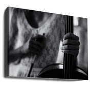 Wall Art Break for the Cello by Roswitha Schleicher-Schwarz-Canvas Print-DECOROLALA