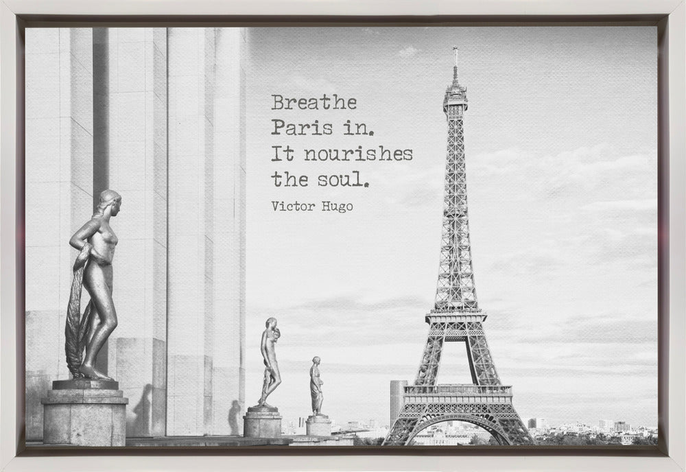 Wall Art Breathe Paris in by Melanie Viola-canvas-DECOROLALA