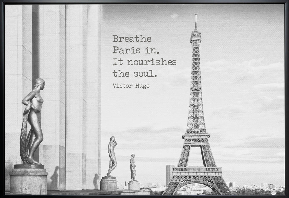 Wall Art Breathe Paris in by Melanie Viola-canvas-DECOROLALA