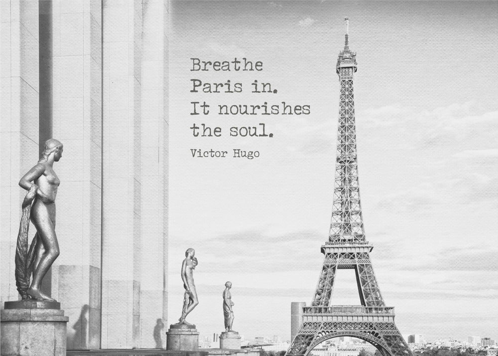 Wall Art Breathe Paris in by Melanie Viola-canvas-DECOROLALA