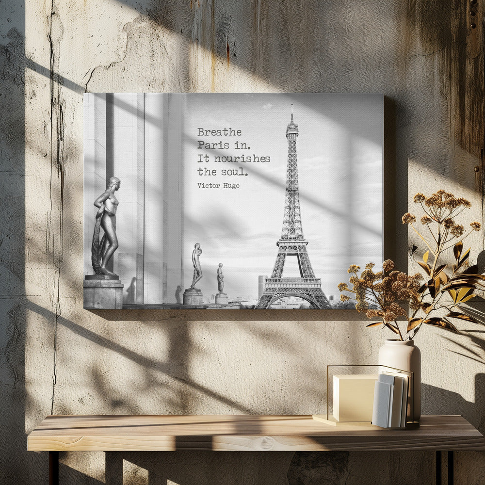 Wall Art Breathe Paris in by Melanie Viola-canvas-DECOROLALA