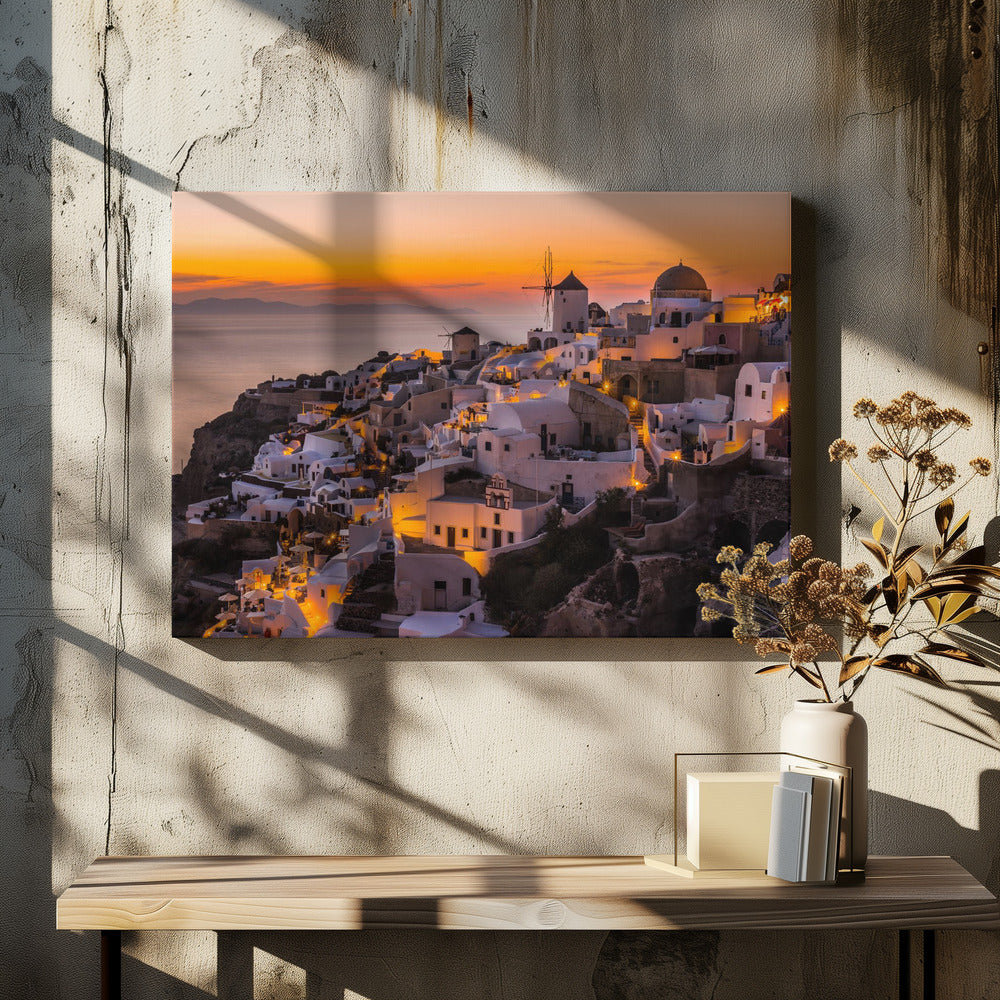 Wall Art Calispera Santorini-canvas-DECOROLALA
