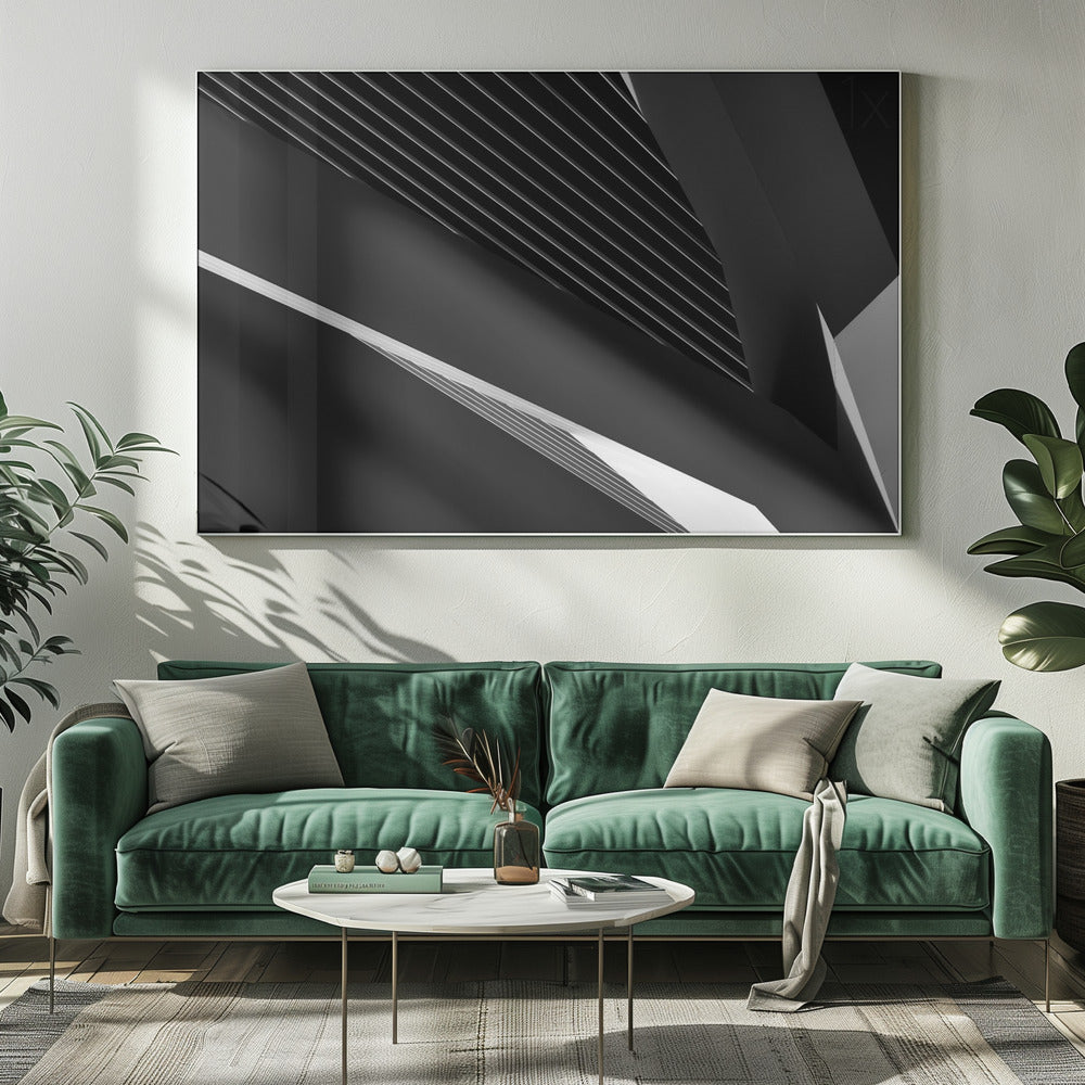 Wall Art Canvas: Swan Abstraction by Jeroen van de Wiel-Canvas Print-DECOROLALA
