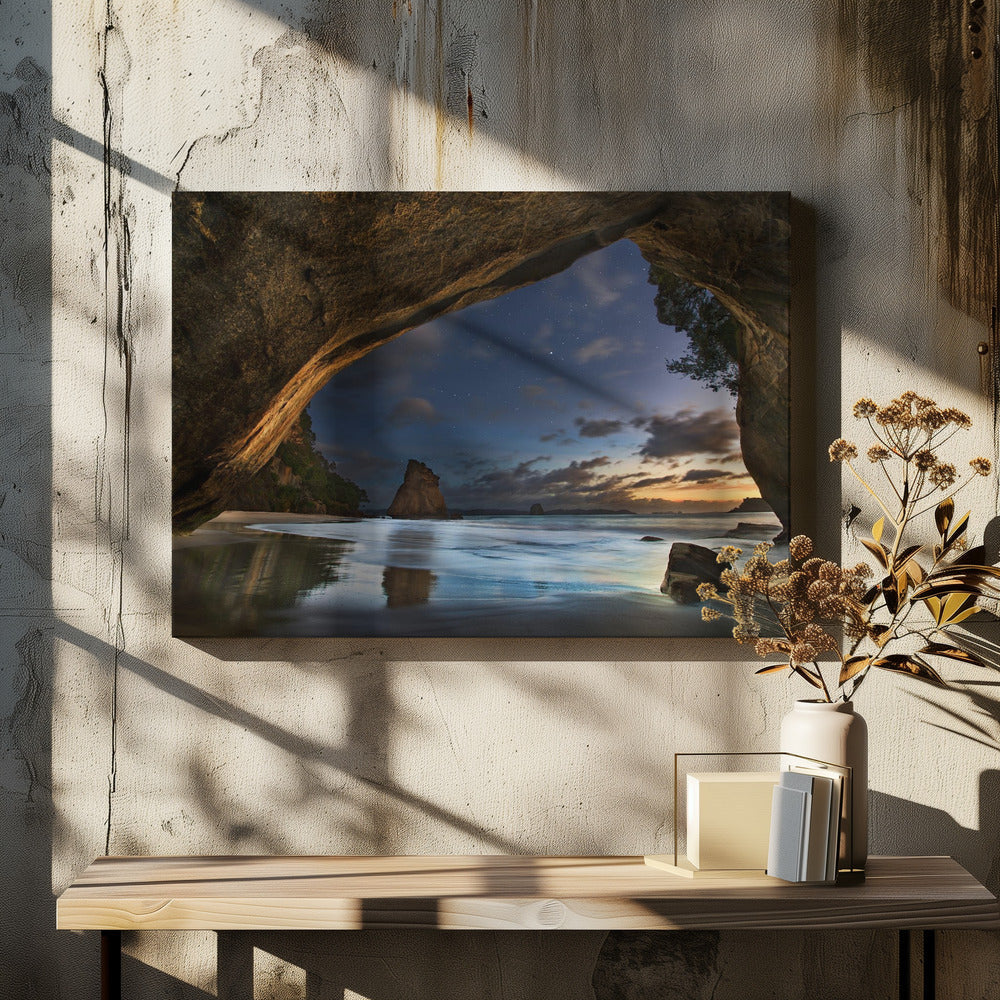 Wall Art Cathedral Cove Canvas Print-Canvas Print-DECOROLALA