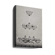 Wall Art Champagne Tower Canvas Print-canvas prints-DECOROLALA