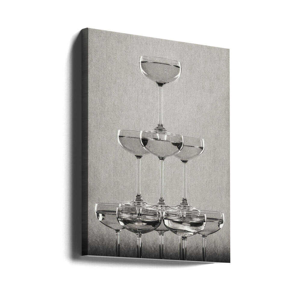 Wall Art Champagne Tower Canvas Print-canvas prints-DECOROLALA