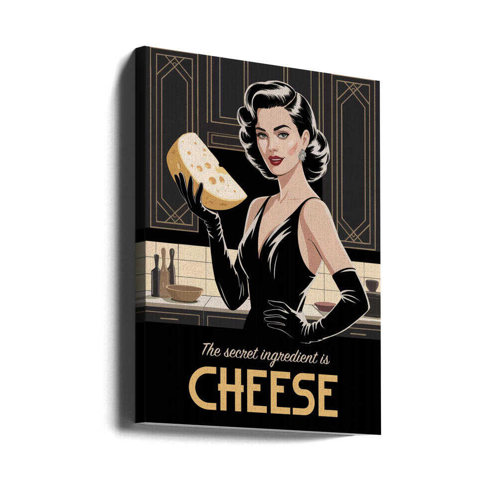 Wall Art Cheesy Elegance by Andreas Magnusson-canvas prints-DECOROLALA