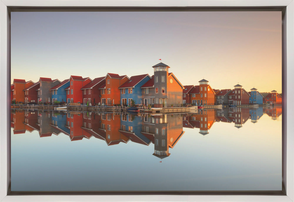 Wall Art Colourful Village by Fiorenzo Carozzi-canvas-DECOROLALA