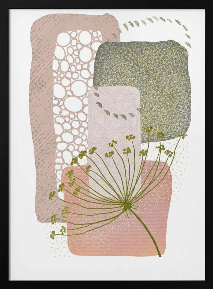 Wall Art Delicate Pink and Green-2 by Sally Ann Moss-canvas-DECOROLALA
