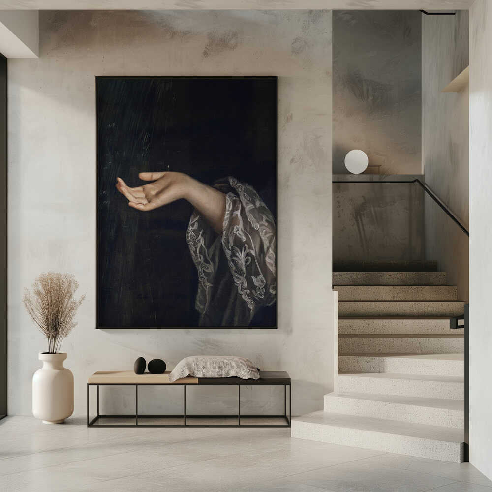 Wall Art Detail Of Woman Oil Painting Canvas-canvas prints-DECOROLALA