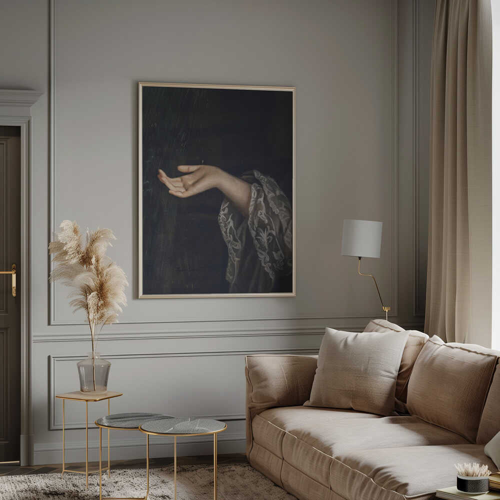 Wall Art Detail Of Woman Oil Painting Canvas-canvas prints-DECOROLALA