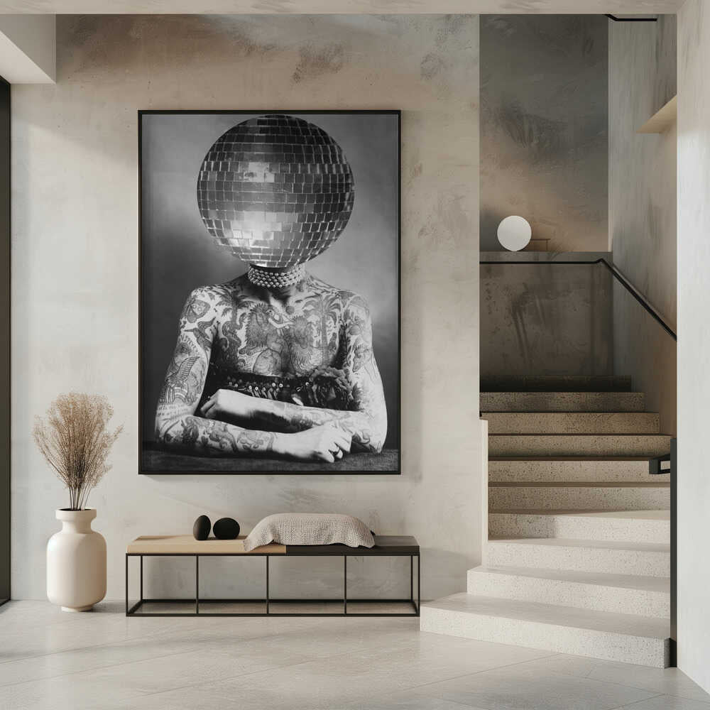 Wall Art Disco Vintage Portrait Canvas-canvas prints-DECOROLALA