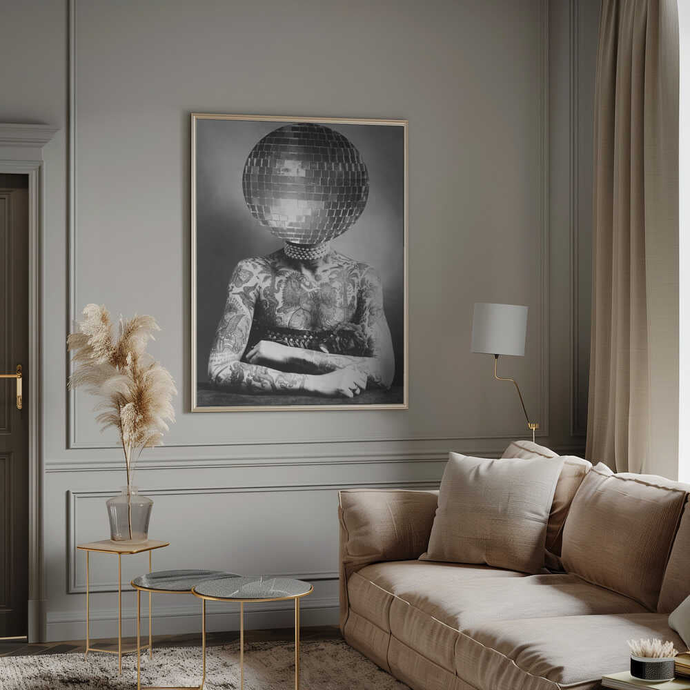 Wall Art Disco Vintage Portrait Canvas-canvas prints-DECOROLALA