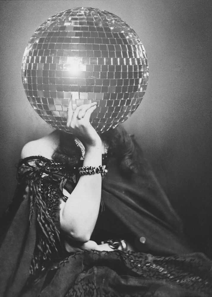 Wall Art Disco Vintage Woman Canvas-canvas prints-DECOROLALA
